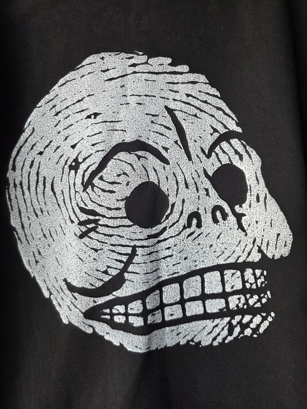 Cheap Monday Rules Crewneck Pullover Sweater Skull Black Mens Medium - Picture 3 of 9